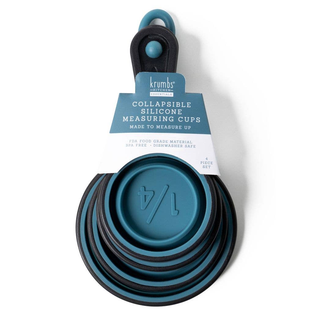 Silicone Collapsible Measuring Cups, Feathered Farmhouse