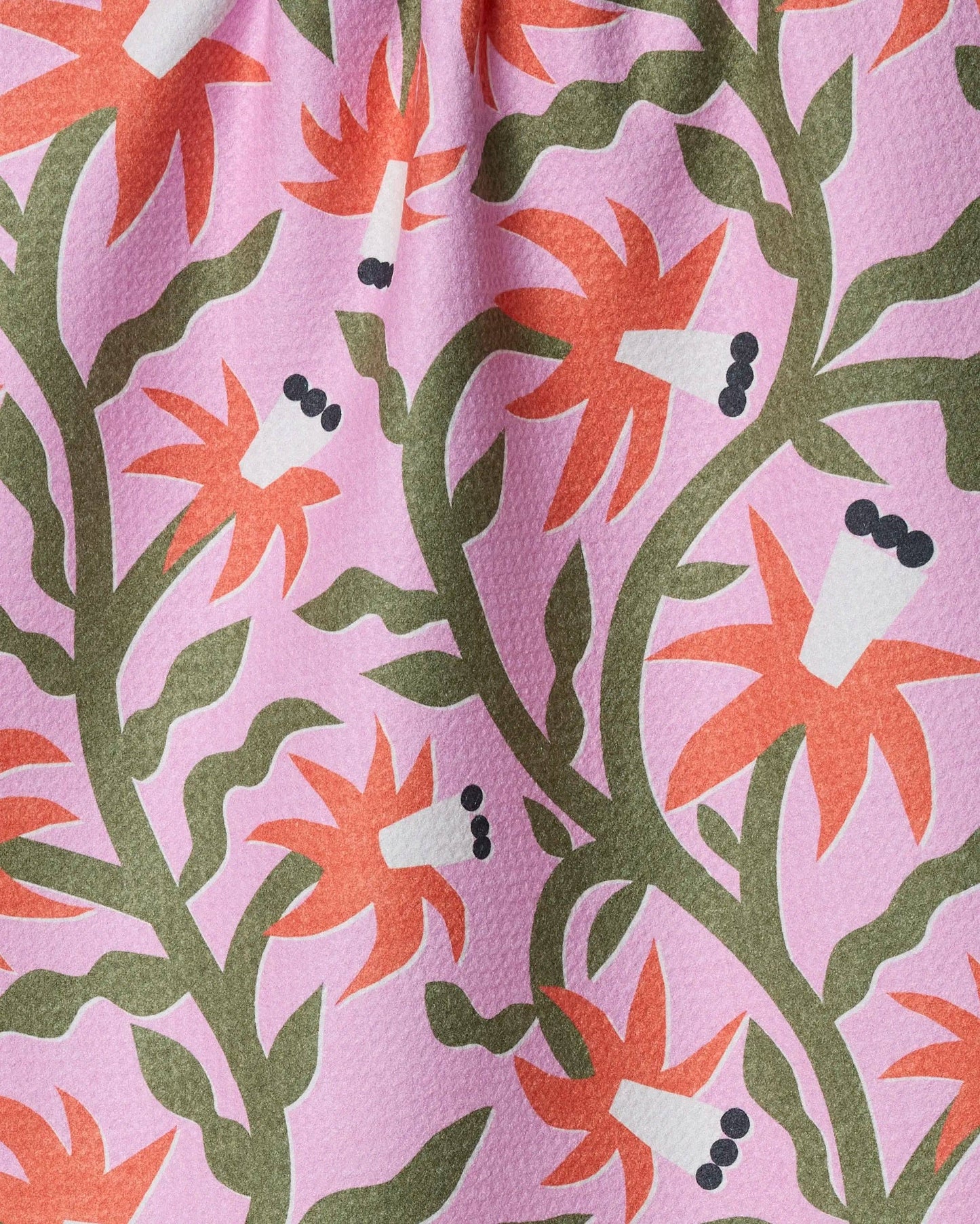 Graphic Flowers Tea Towel, Feathered Farmhouse