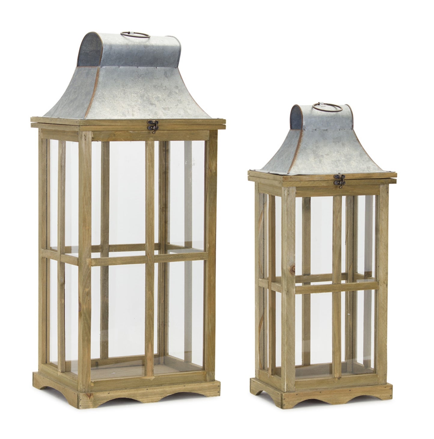 Glass + Wood Lanterns, The Feathered Farmhouse
