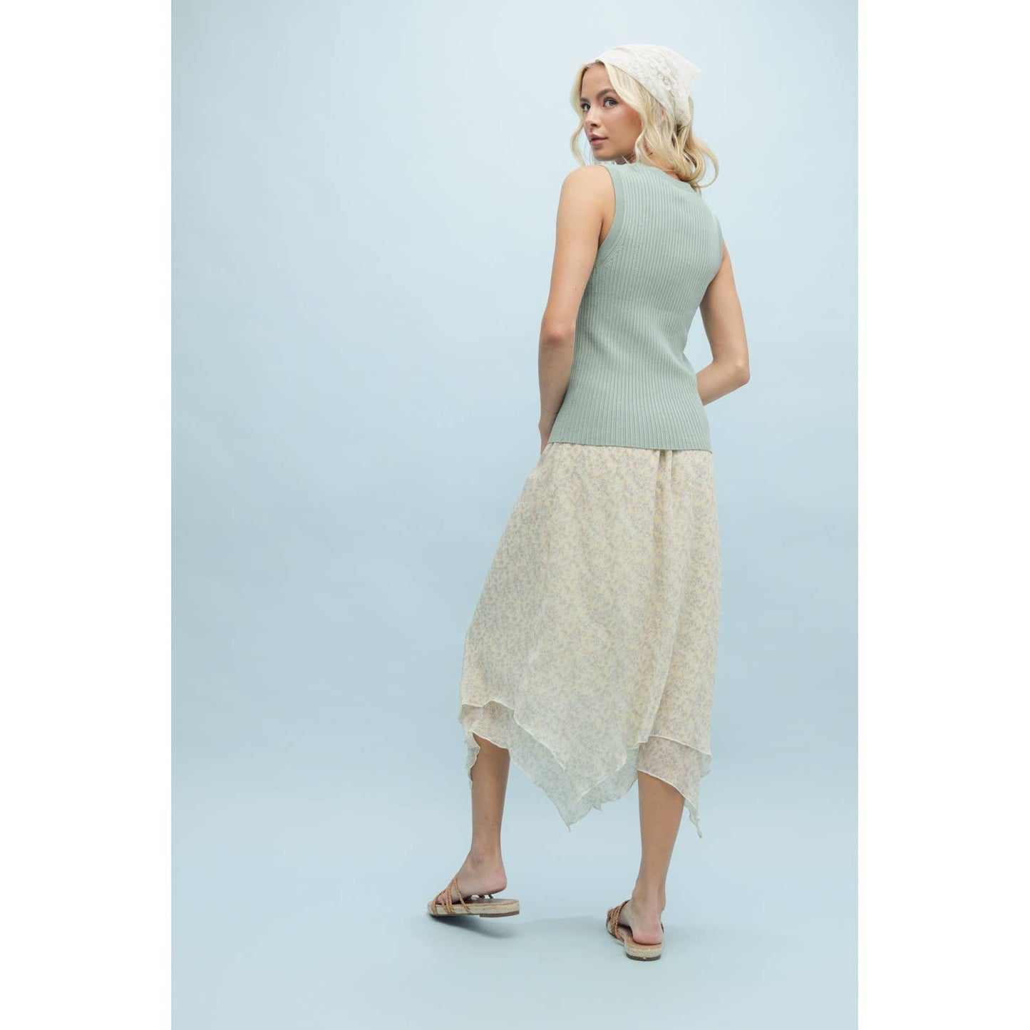 Ribbed Sweater Tank, Feathered Farmhouse