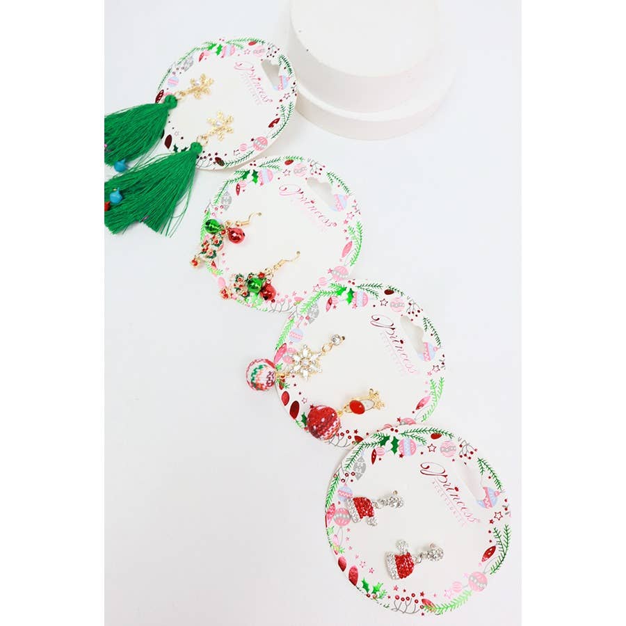 Christmas Theme Earrings: MIX COLOR / ONE
