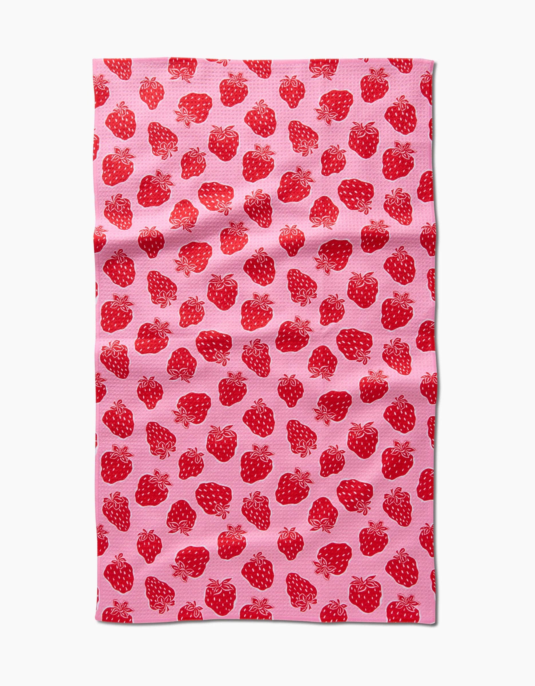 Strawberry Fields Tea Towel, Feathered Farmhouse