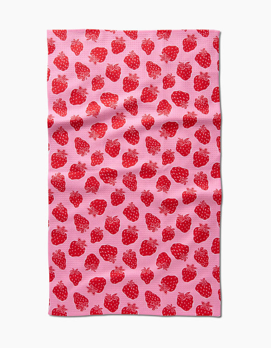 Strawberry Fields Tea Towel, Feathered Farmhouse