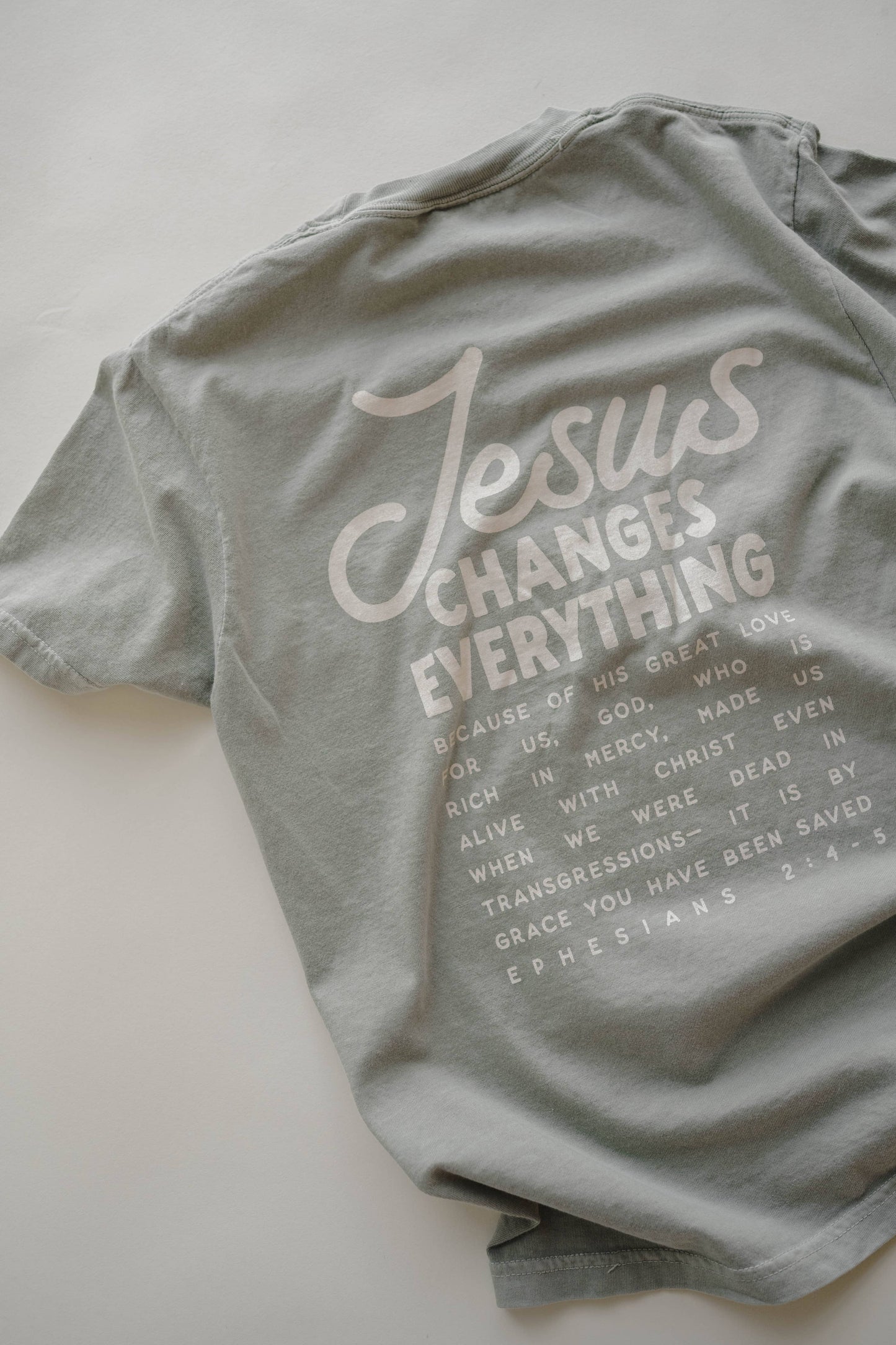 Jesus Changes Everything Tee, Feathered Farmhouse