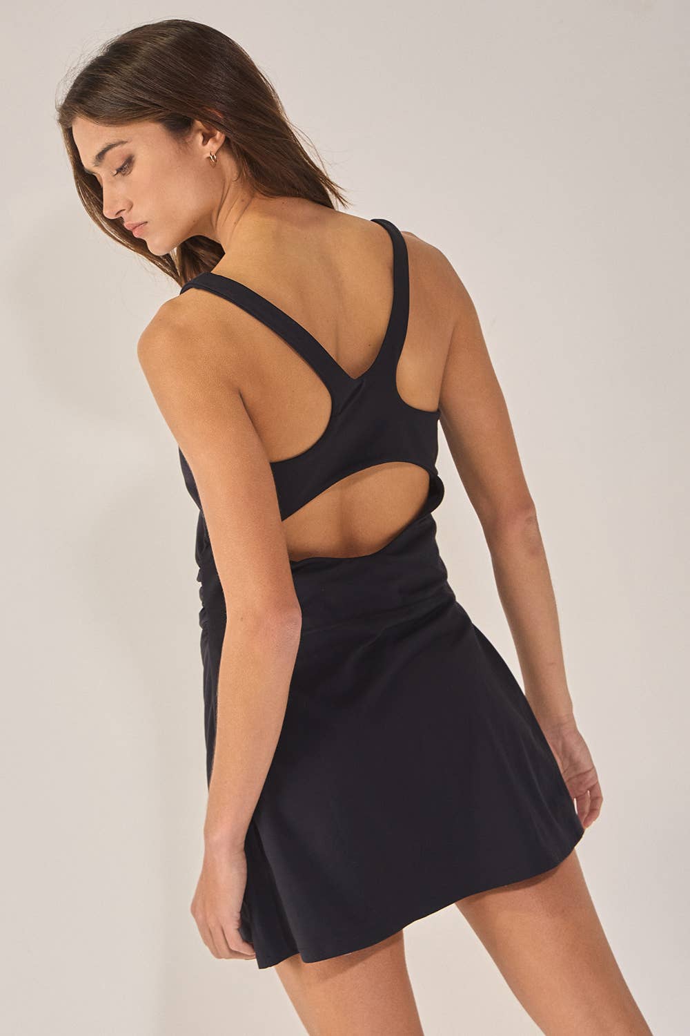 Cutout Back Sporty Dress, Feathered Farmhouse