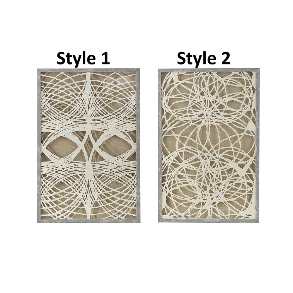 Leaf Shadow Box Wall Decor, Feathered Farmhouse