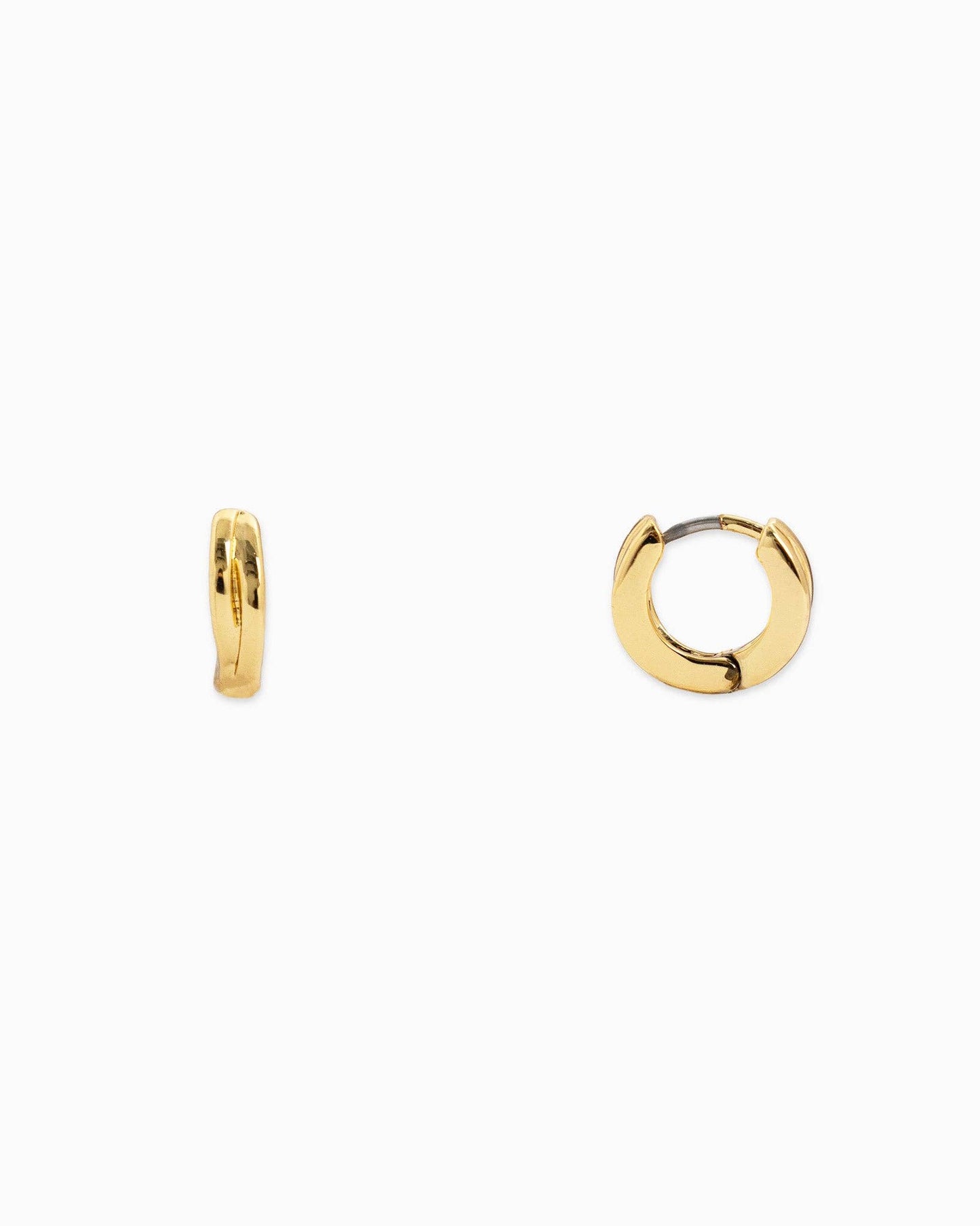 Micro Mini Huggie Hoop Earring Set, Feathered Farmhouse