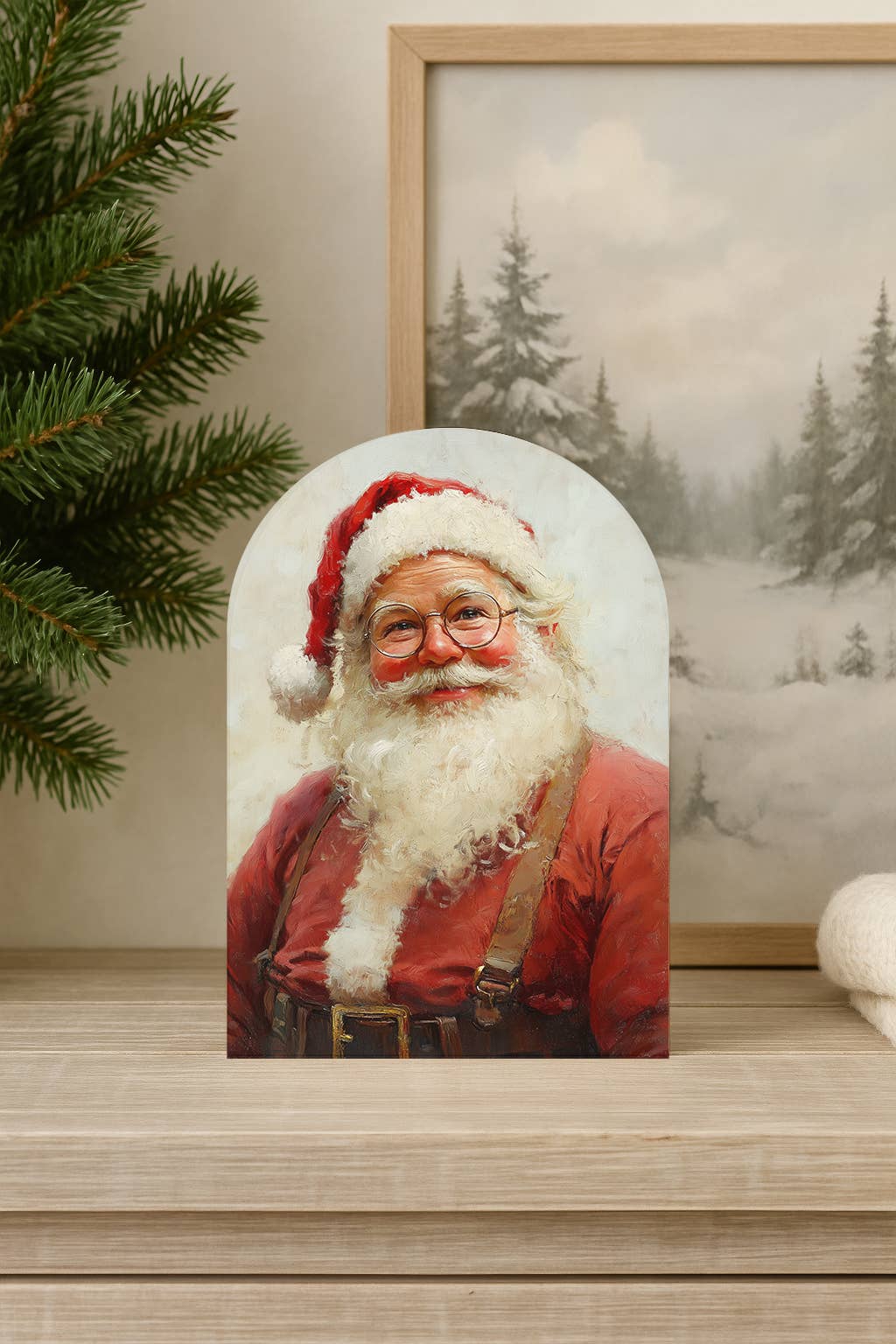 Jolly Santa Arch, Feathered Farmhouse