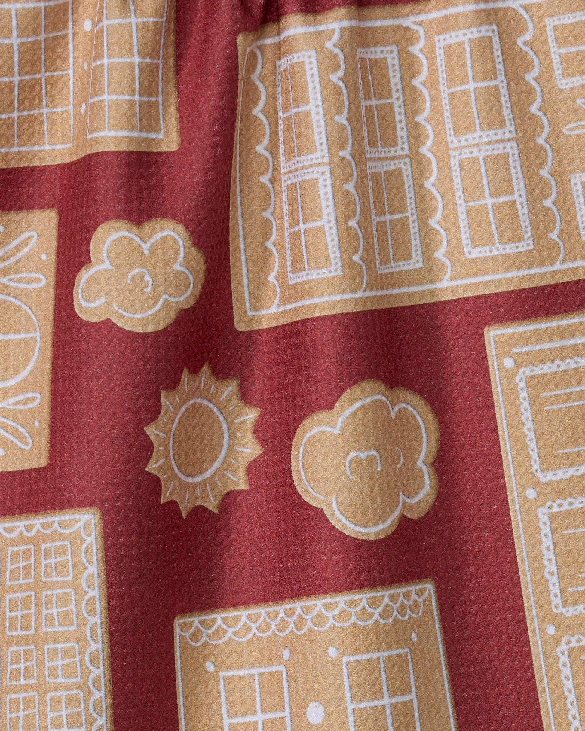 Gingerbread City Tea Towel, Feathered Farmhouse