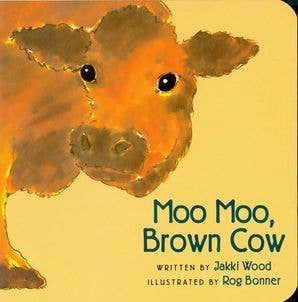Moo Moo, Brown Cow Board Book, Feathered Farmhouse