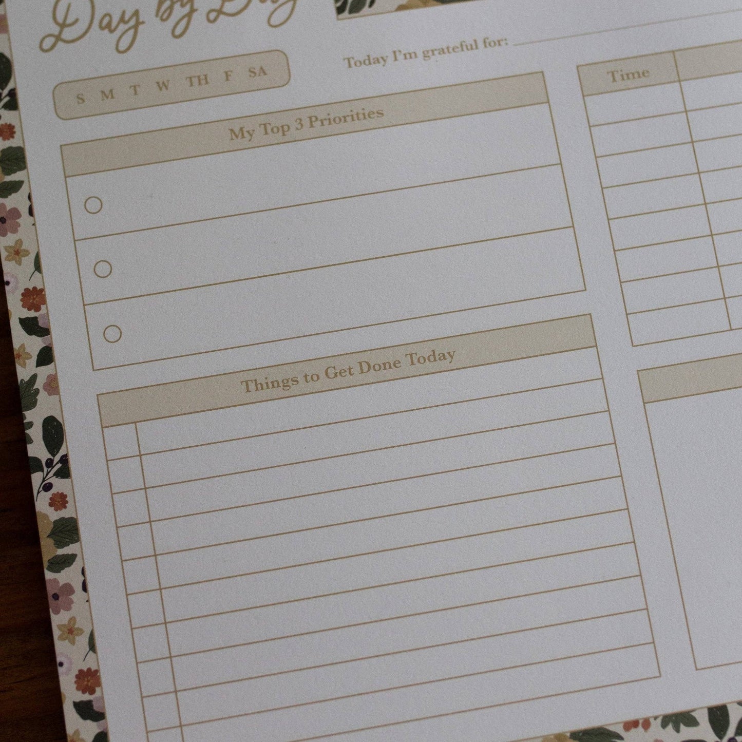 Day by Day Magnolia Floral Notepad, The Feathered Farmhouse