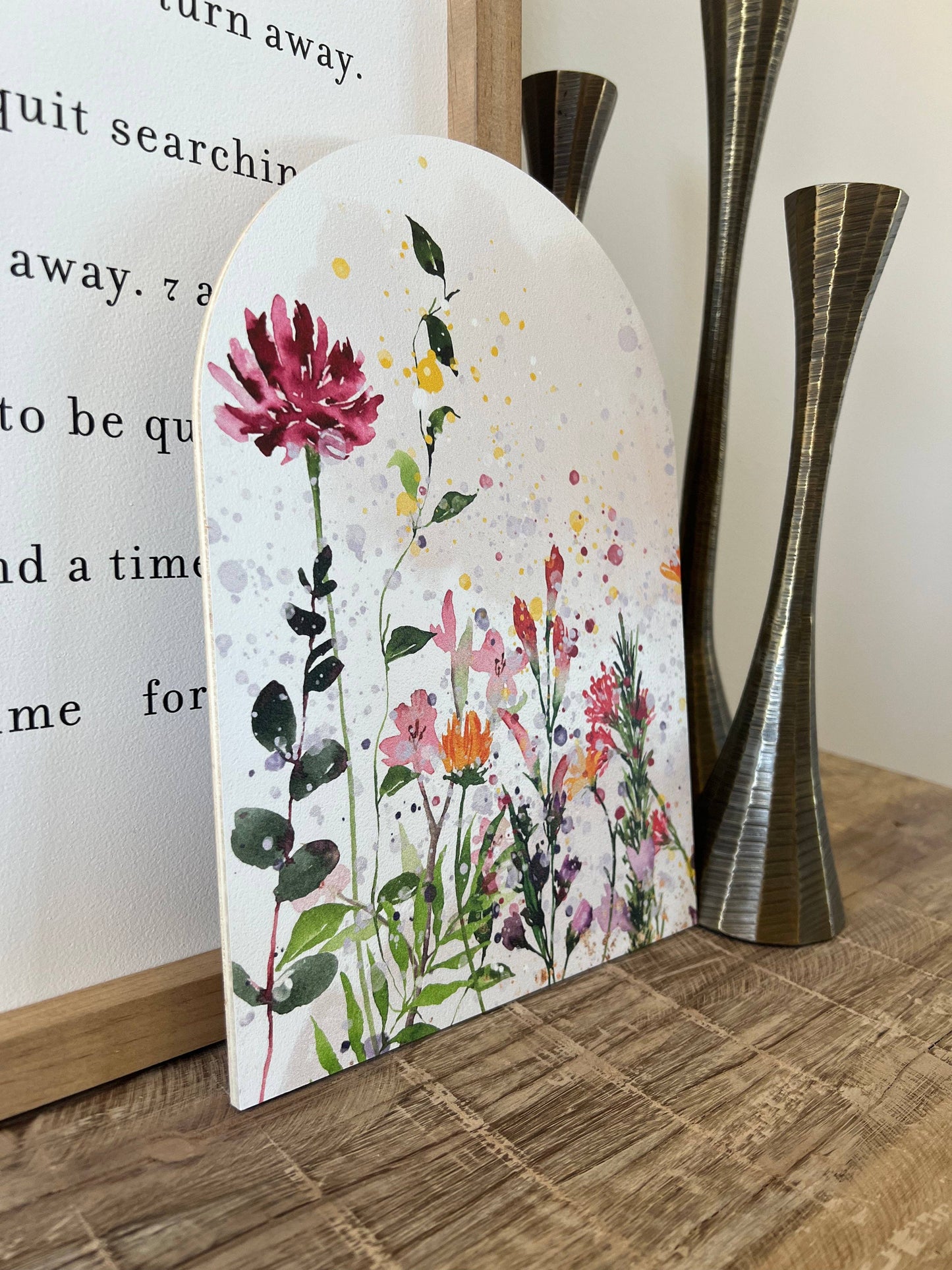 Spring Watercolor Arch, Feathered Farmhouse