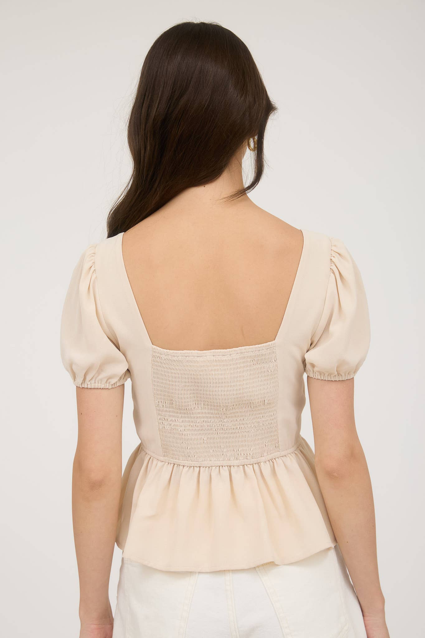 Bow Front Top, Feathered Farmhouse