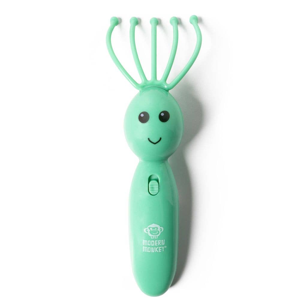 Modern Monkey Shrimp Scalpi Head Massager, Feathered Farmhouse