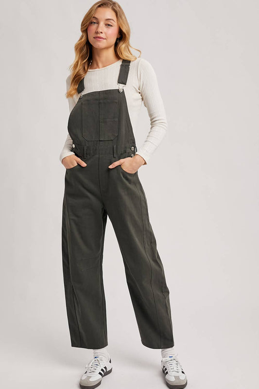 Barrel Overall Jumpsuit, Feathered Farmhouse