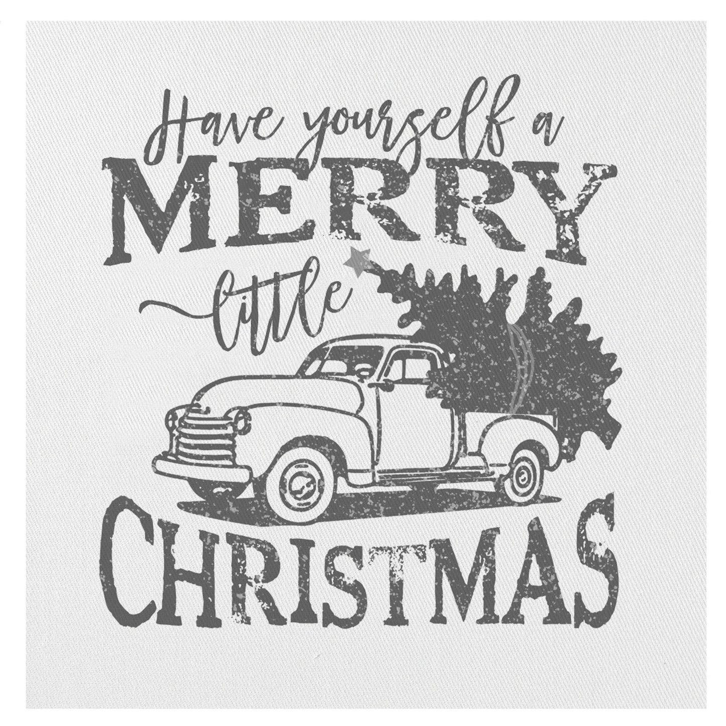 Have Yourself A Merry Little Christmas Mini Canvas, Feathered Farmhouse