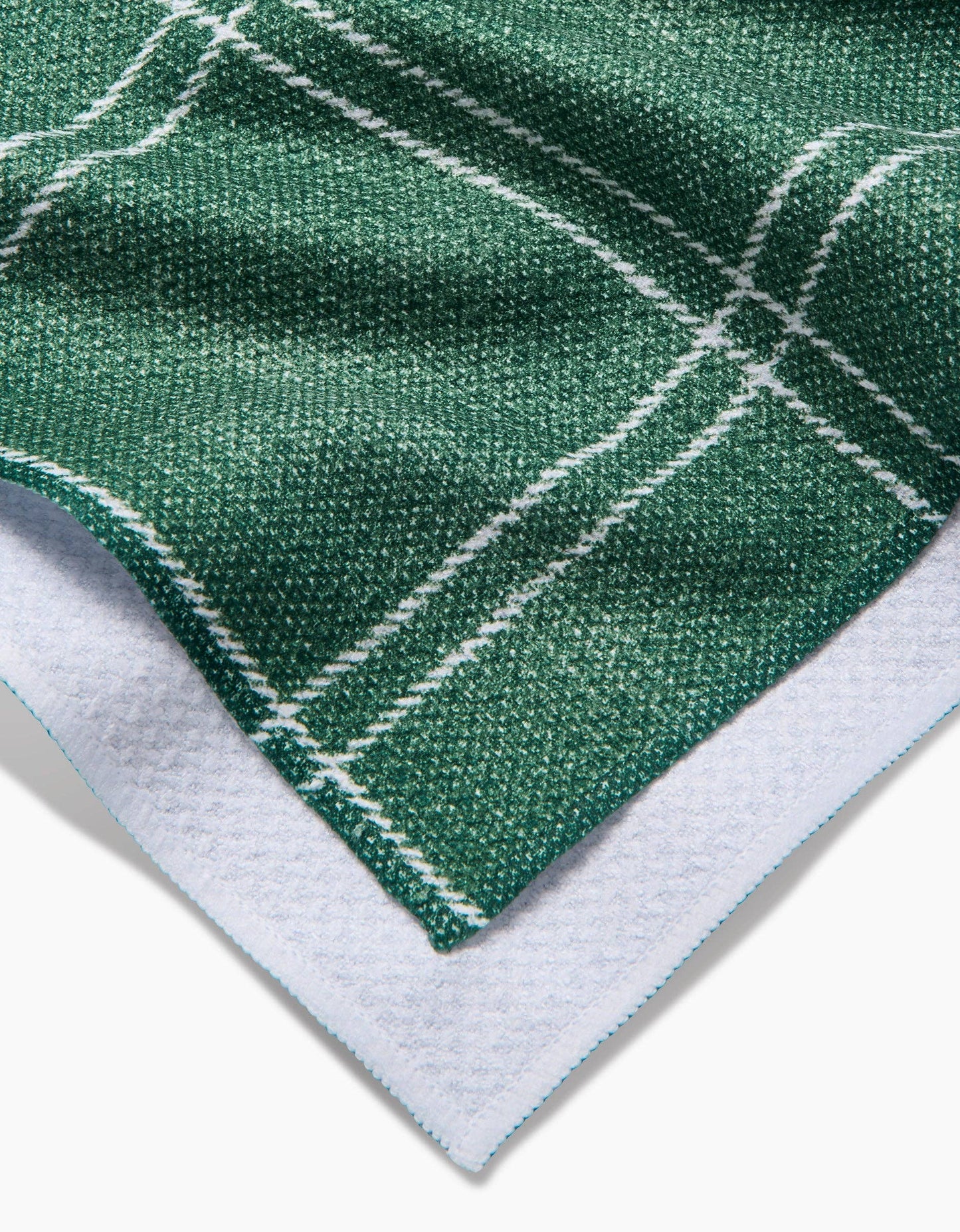 Pine Forest Plaid Tea Towel, Feathered Farmhouse