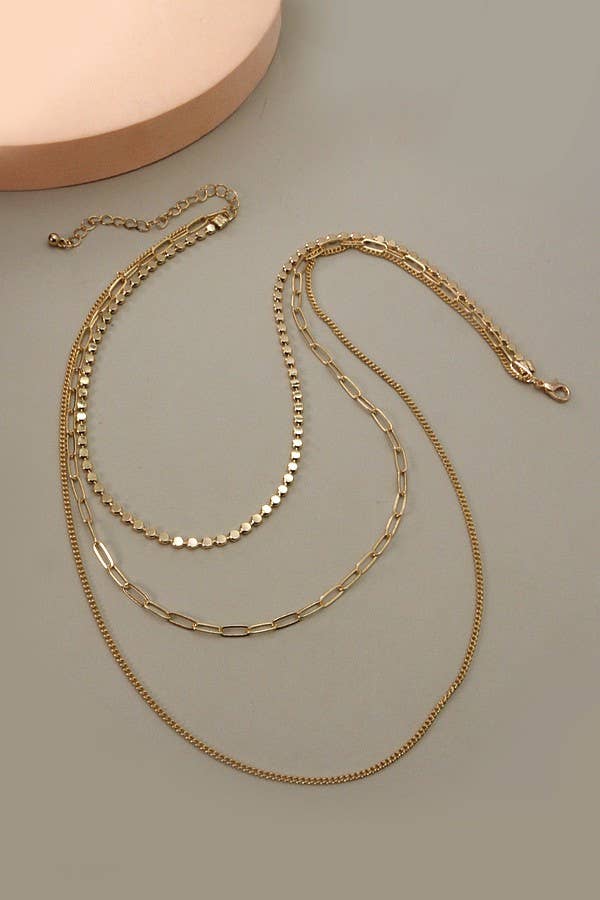 ★送料・関税込★Numbering★LAYERED MULTI CHAIN #5728★ Geometric Multi Layer Necklace – Sterling Forever