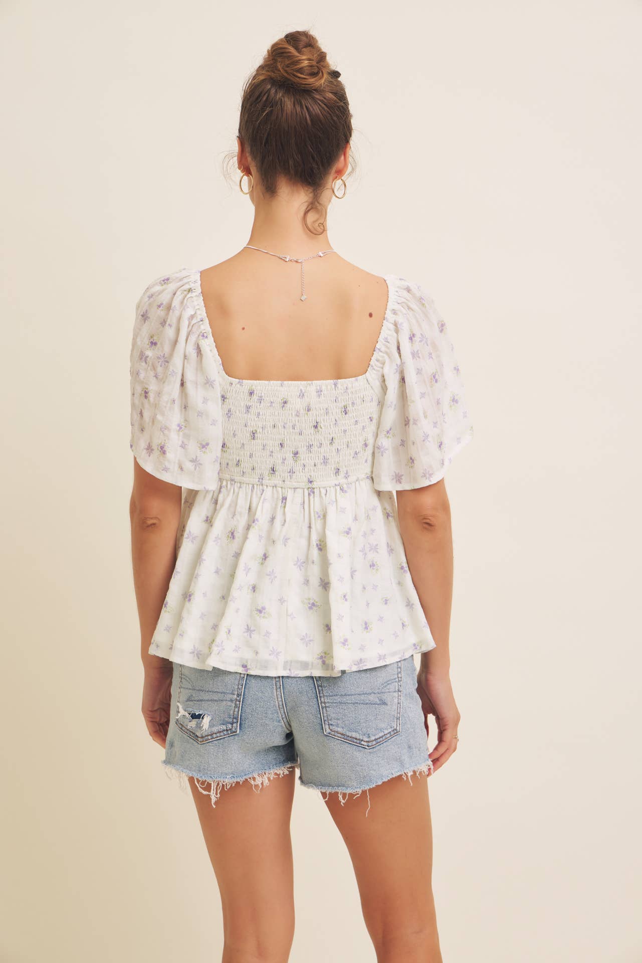 Sheer Floral Blouse, Feathered Farmhouse