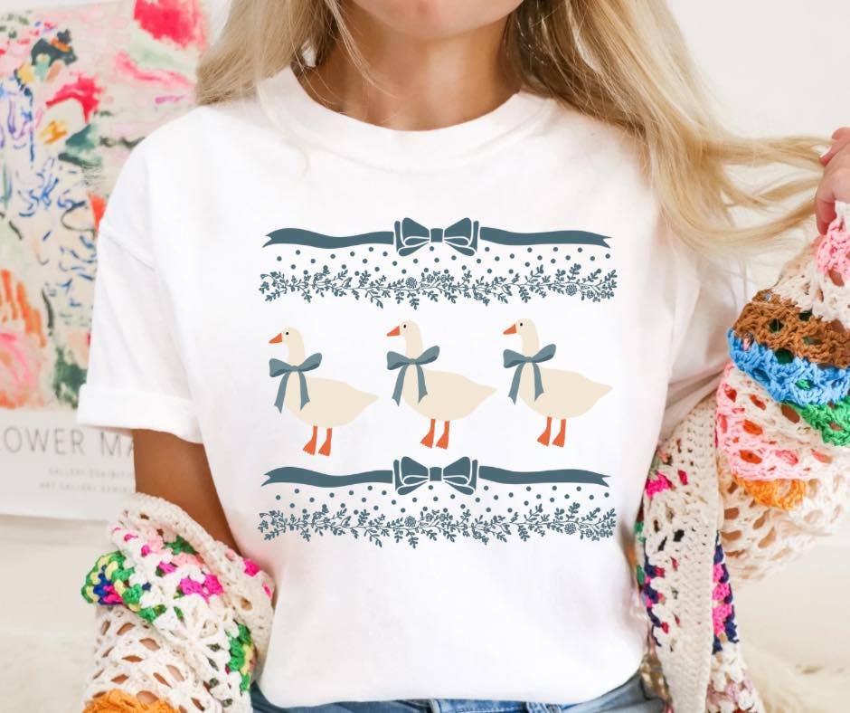 Goose Graphic Tee, Feathered Farmhouse