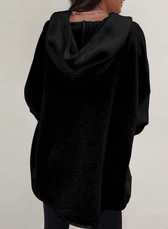 Colorblock Hoodie Sweatshirt, Feathered Farmhouse