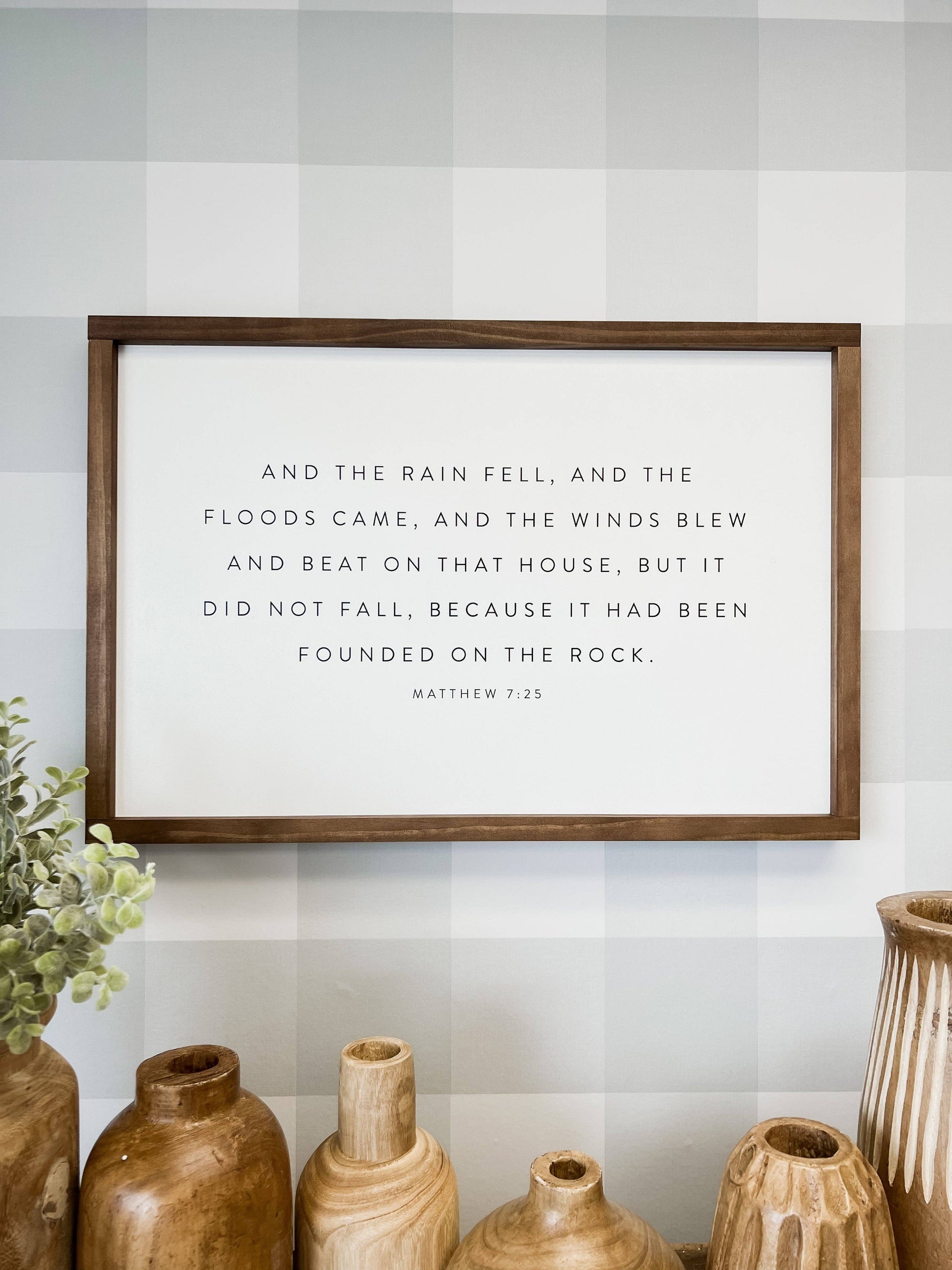 And the Rain Fell Wall Art, The Feathered Farmhouse