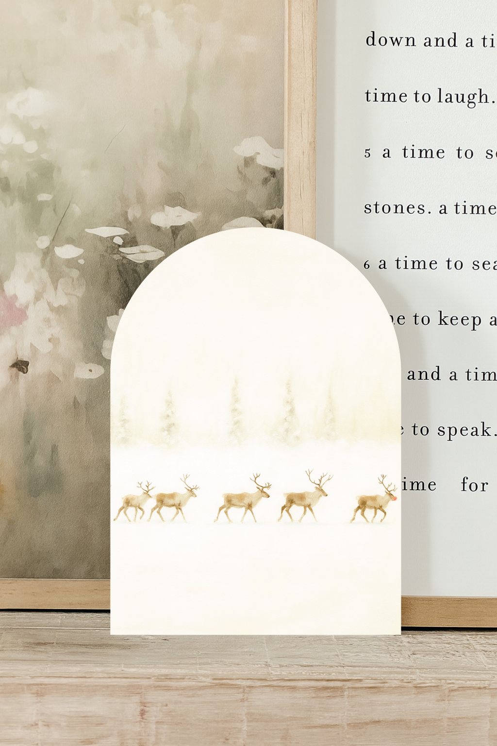 Reindeer Lineup Arch, Feathered Farmhouse