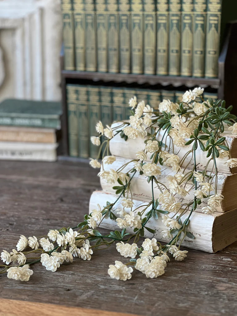 Alabaster Buds Hanging, Feathered Farmhouse
