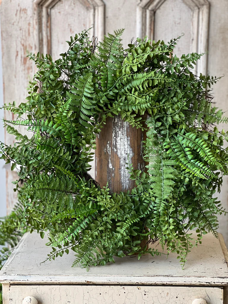 Fern & Fable Wreath, Feathered Farmhouse