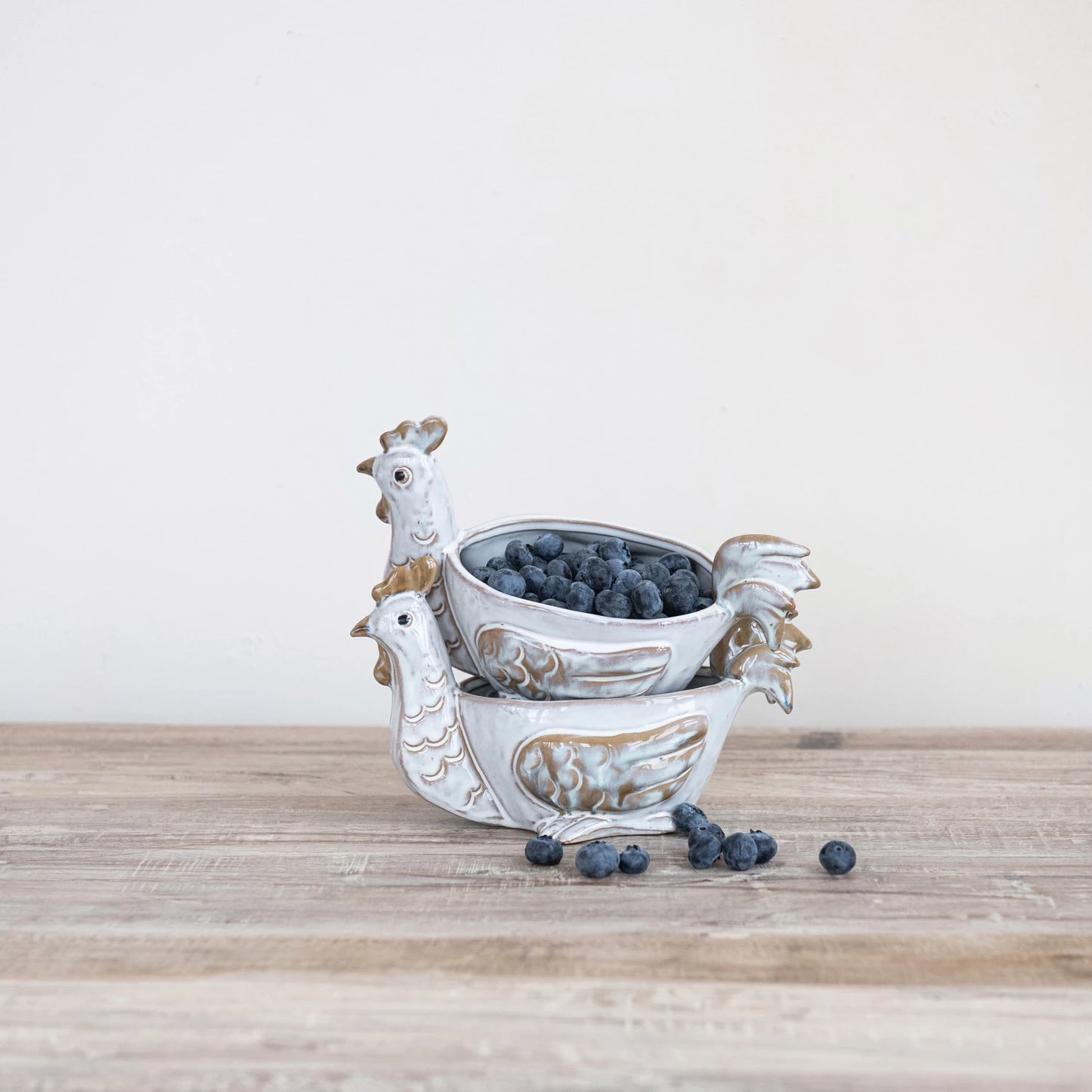 Stoneware Chicken Dish, Feathered Farmhouse