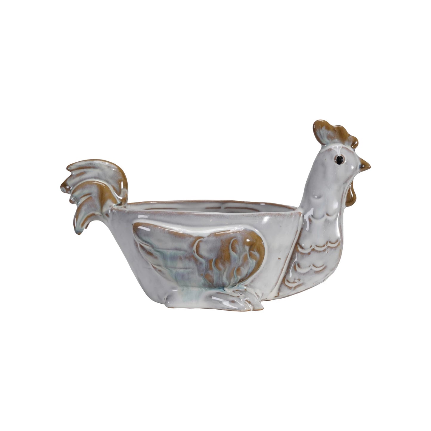 Stoneware Chicken Dish, Feathered Farmhouse