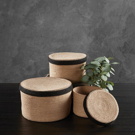 Jute Round Boxes, The Feathered Farmhouse