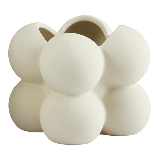 Matte Seafoam Bubble Pot, Feathered Farmhouse