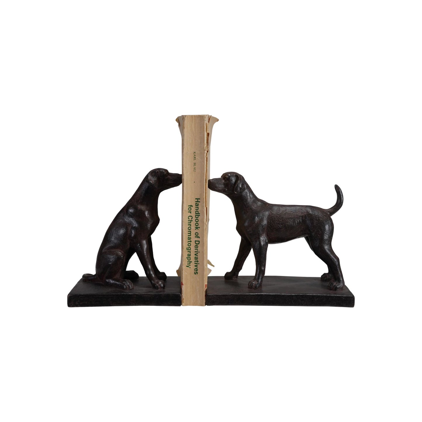 Resin Dog Bookends, Feathered Farmhouse
