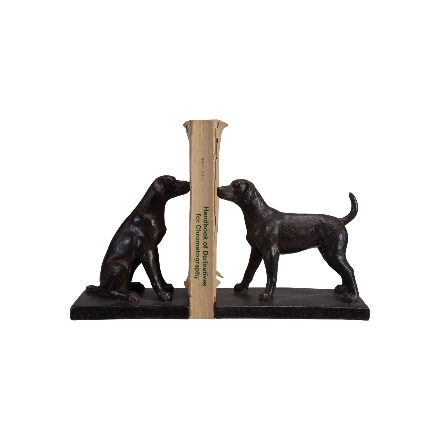 Resin Dog Bookends, Feathered Farmhouse