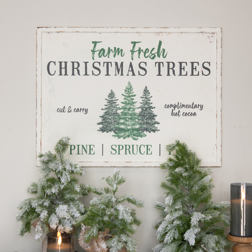 Farm Fresh Christmas Trees Sign, The Feathered Farmhouse