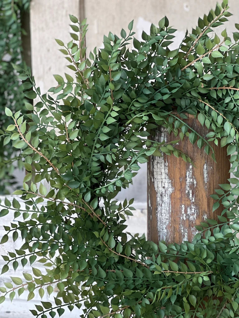 Wood Thrush Leaves Wreath