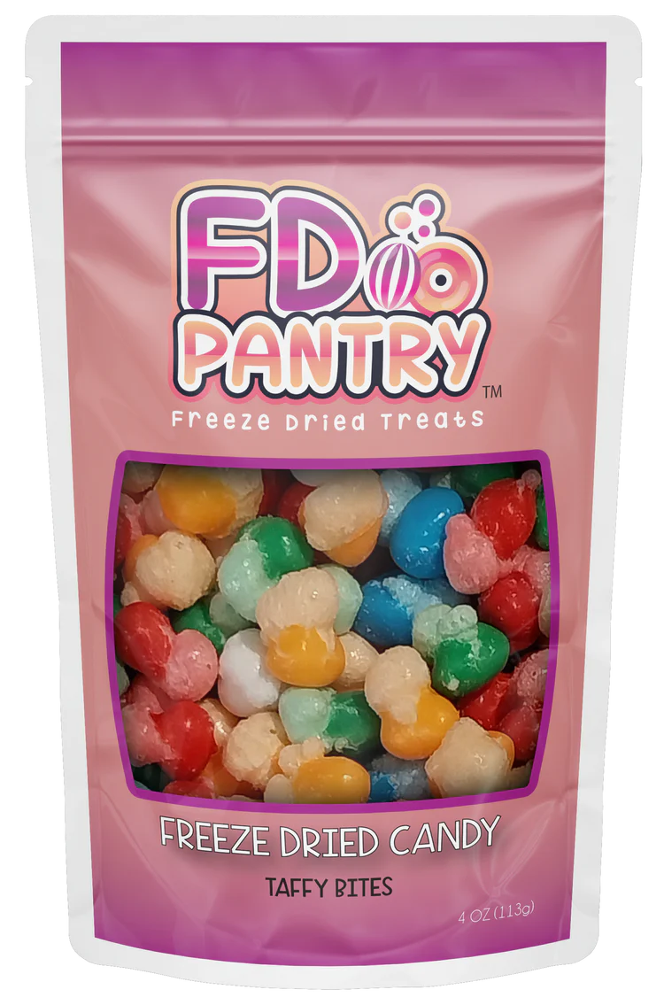 Freeze Dried Fruit Taffy Bites, The Feathered Farmhouse