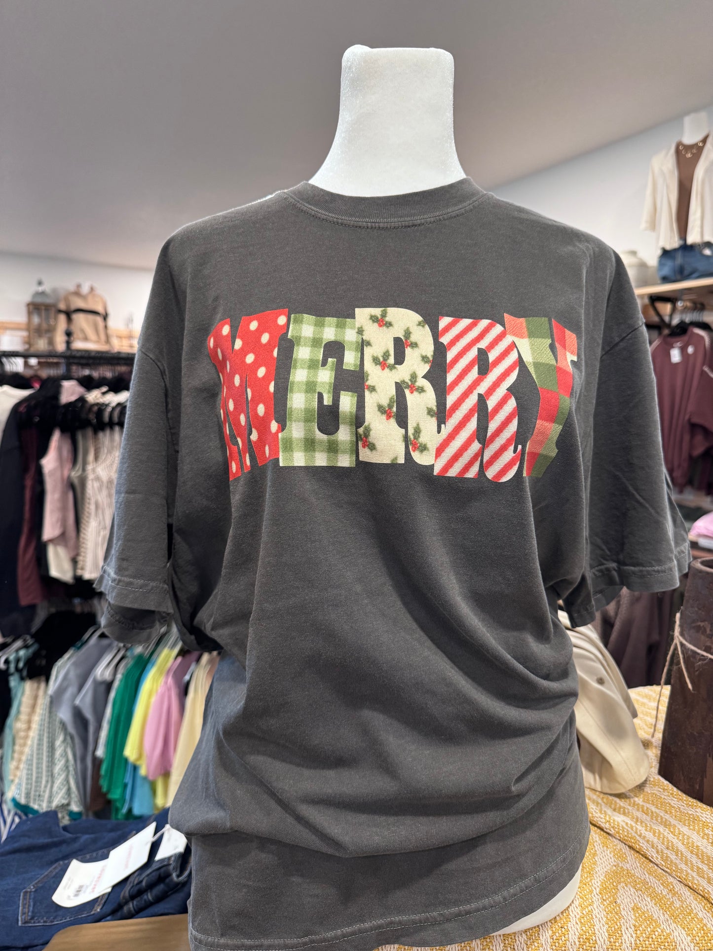 Merry Patchwork Tshirt