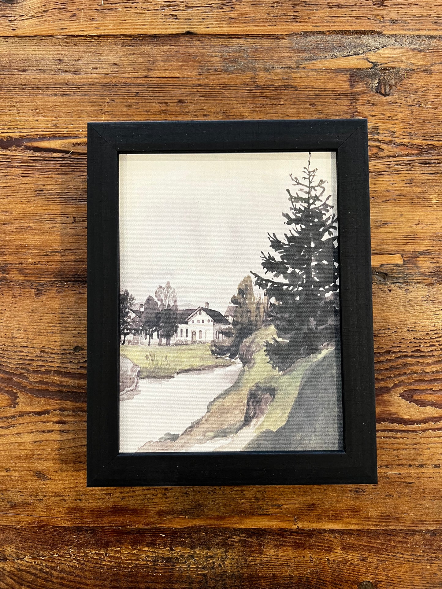 Hillside Home Framed Print, The Feathered Farmhouse