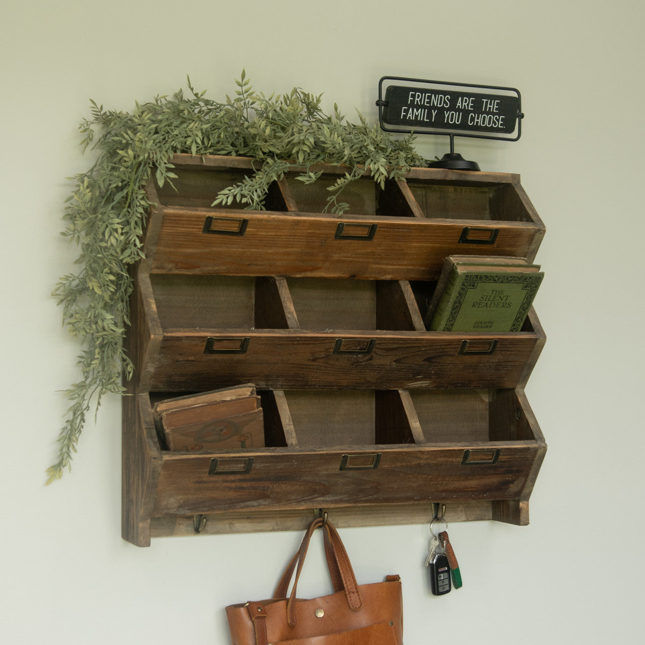 Cubby Wooden Shelf, The Feathered Farmhouse