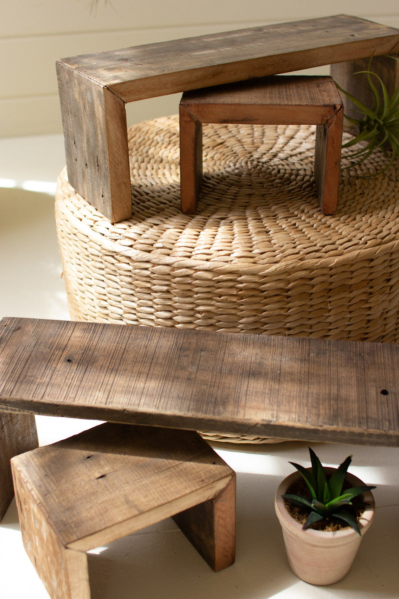 Recycled Wood Nesting Risers, The Feathered Farmhouse