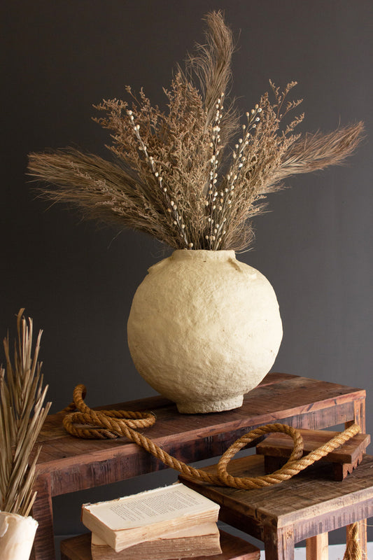 Paper Mache Urn, The Feathered Farmhouse