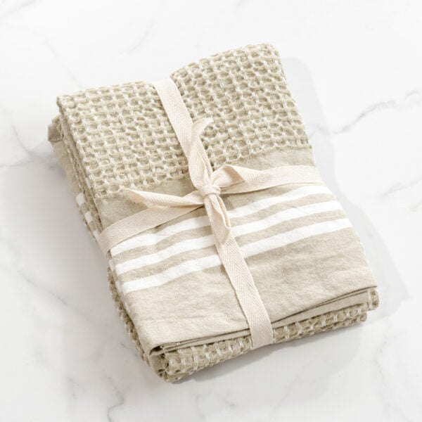 Stripe Waffle Towel, The Feathered Farmhouse