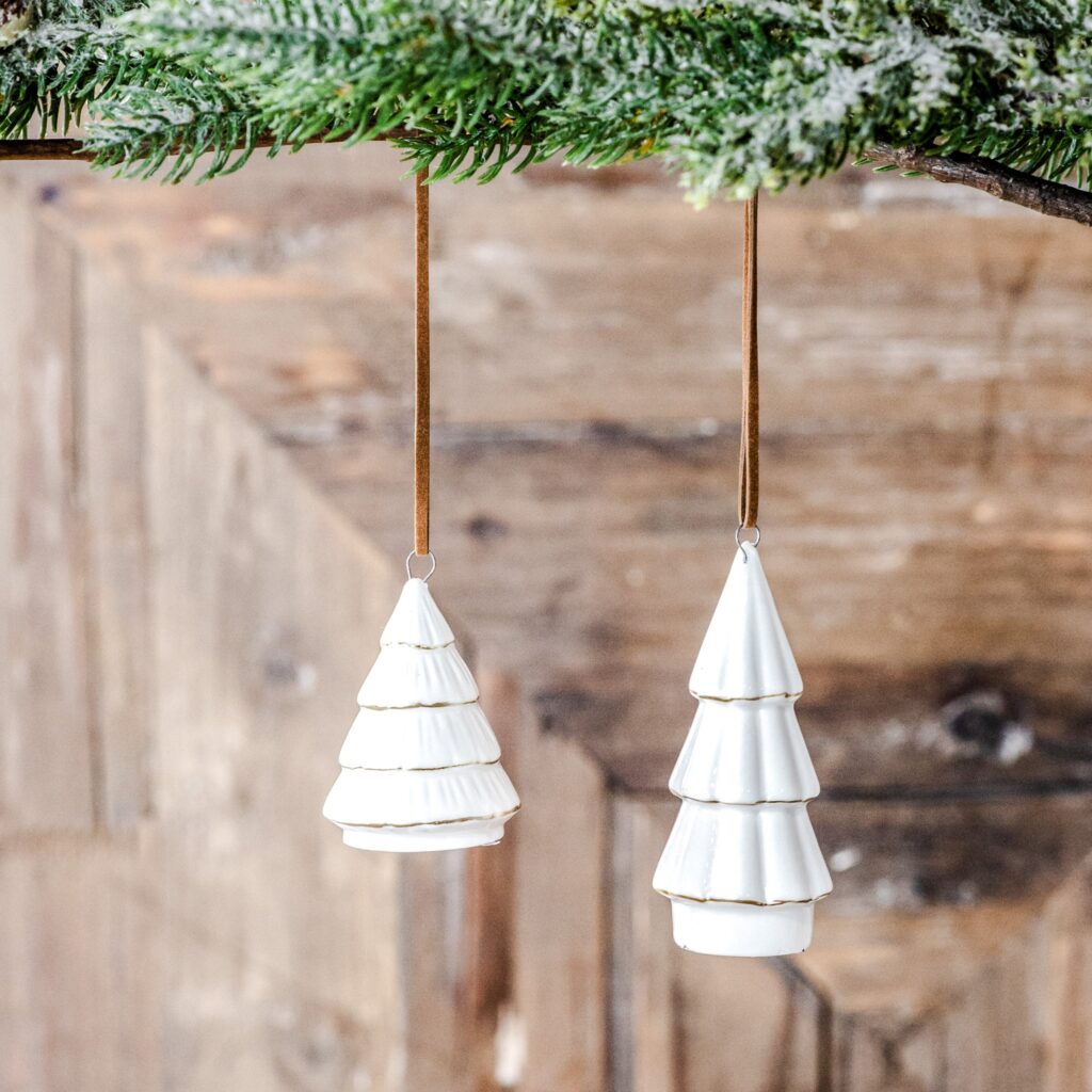 Ceramic Tree Ornaments, The Feathered Farmhouse