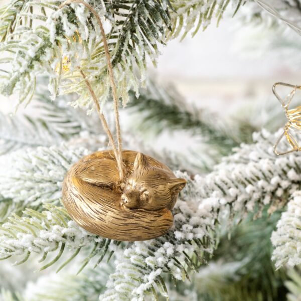 Sleeping Fox Ornament