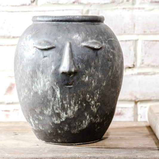 Distressed Face Planter, The Feathered Farmhouse