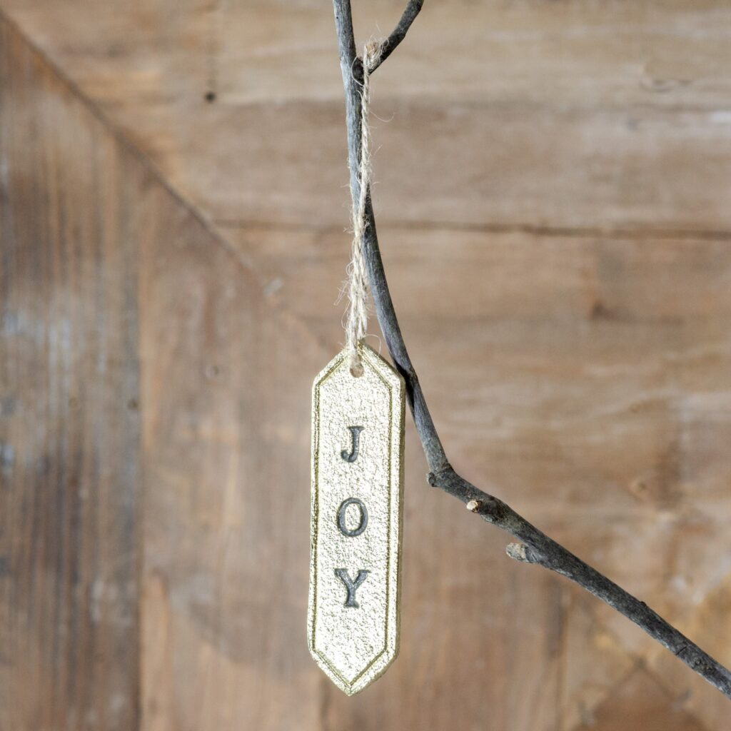 Joy Tag Ornament, The Feathered Farmhouse