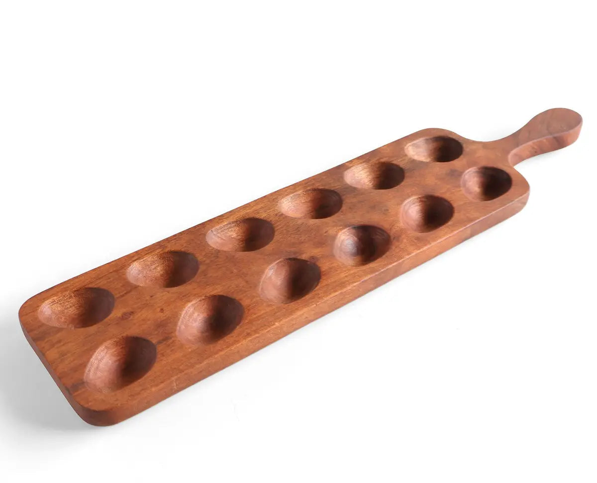 Wooden Deviled Egg Board, Feathered Farmhouse