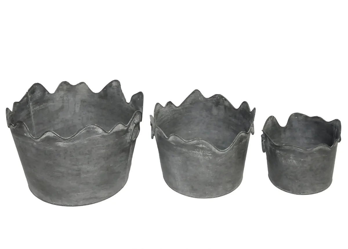 Corona Metal Planters, Feathered Farmhouse